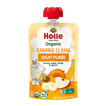 Holle Organic Banana Llama - Fruit Purée Pouches