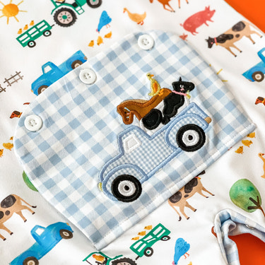 Farm Truck Romper - MOOGCO Baby