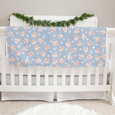 Personalized Baby Blanket – Baseball Baby Blanket for Boys | Soft Minky Cozy