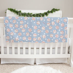 Personalized Baby Blanket – Baseball Baby Blanket for Boys | Soft Minky Cozy