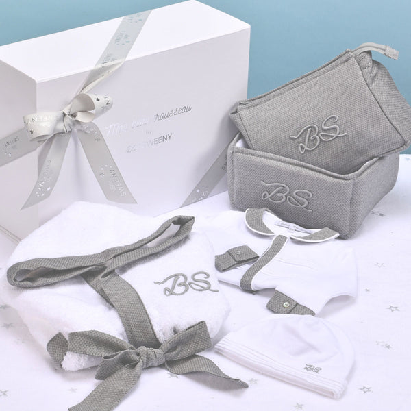 Bebe Sweeny Hampers | Le Bain Grey Ultimate Hamper (5)