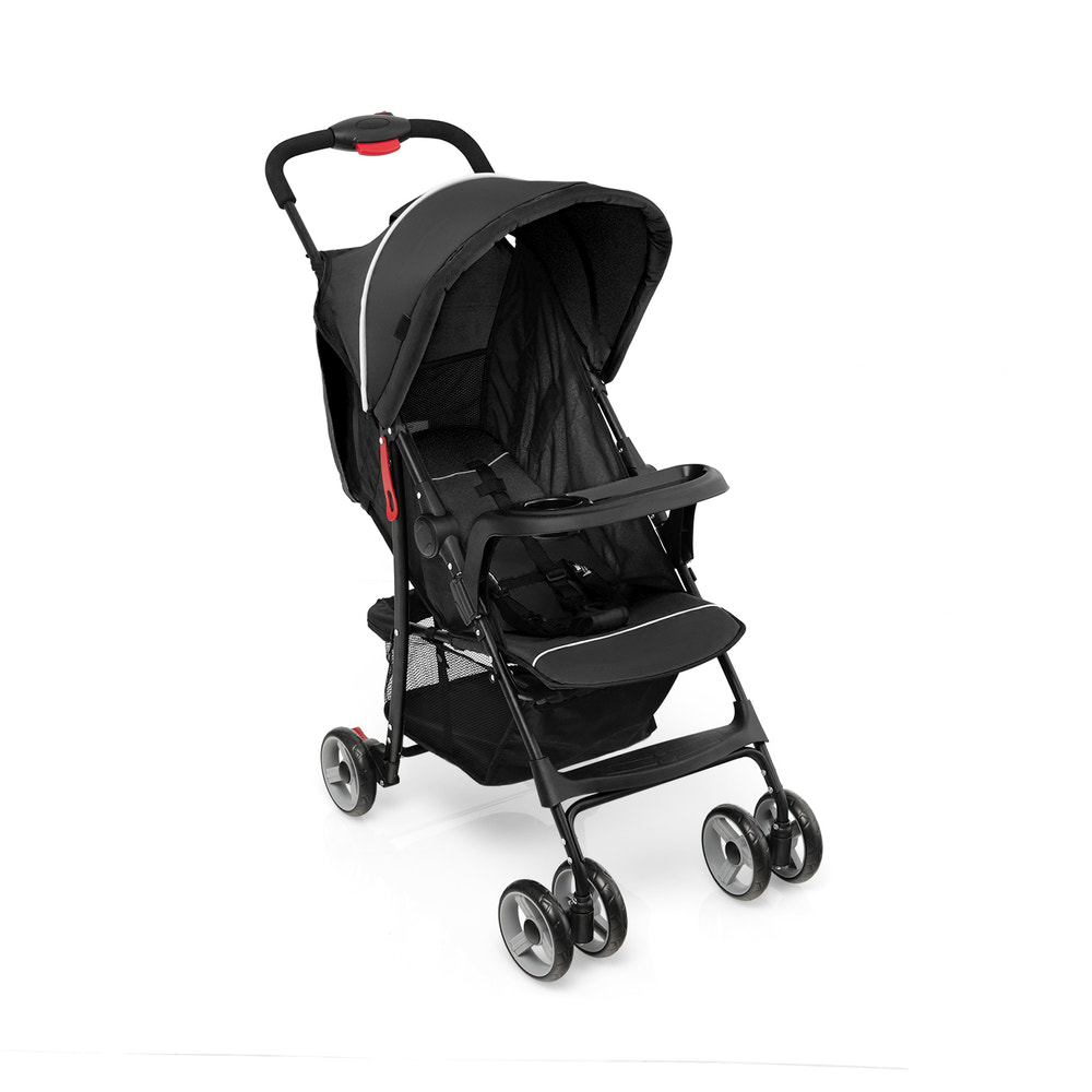 Toddler travel stroller for airplane with canopy and adjustable backrest, perfect for on-the-go families.
