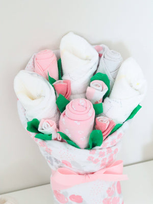 Baby Blossom Company BBco Floral Baby Gift Set layette bouquet baby girl