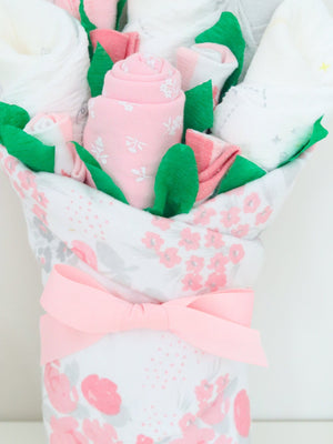 Baby Blossom Company BBco Floral Baby Gift Set layette bouquet baby girl