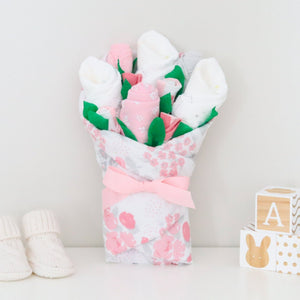 Baby Blossom Company BBco Floral Baby Gift Set layette bouquet baby girl