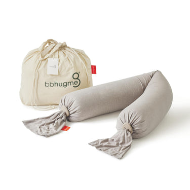 Pregnancy Pillow in Seashell Beige - Comfortable nursing support for moms and babies.