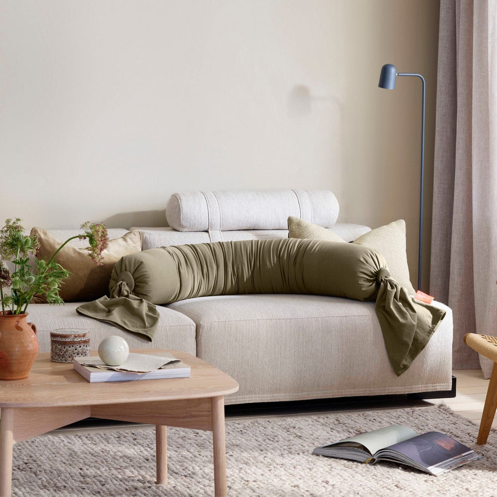Dusty Olive Pregnancy Pillow for nursing support and comfort during pregnancy. Ideal for restful sleep and relaxation.
