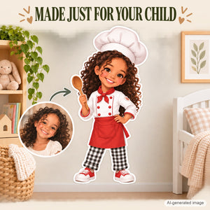 Personalized Chef Wall Decal from Photo, Dream Job Sticker, image 13