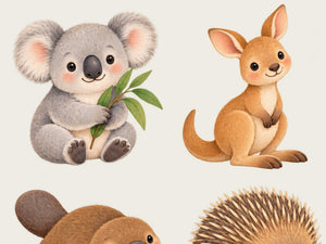 Baby Australian Animal Wall Decals, Set of 9, image 4