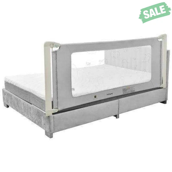 Bed Rail Guard for Toddlers Kid with Adjustable Height and Safety Lock-59 inch Gray Bed Rails
