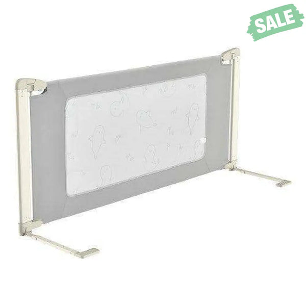 Bed Rail Guard for Toddlers Kid with Adjustable Height and Safety Lock-59 inch Gray Bed Rails
