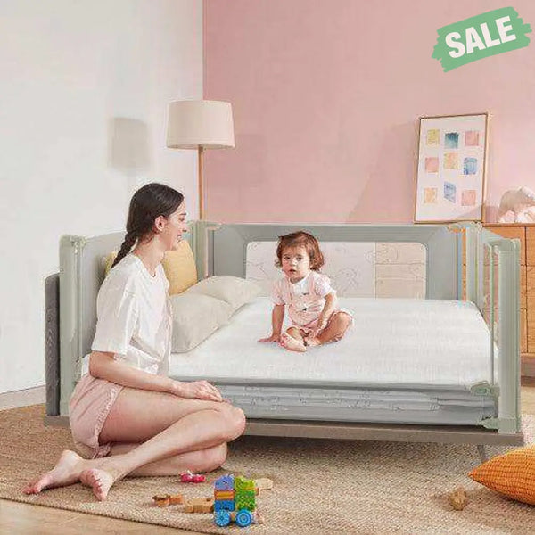 Bed Rail Guard for Toddlers Kid with Adjustable Height and Safety Lock-59 inch Gray Bed Rails