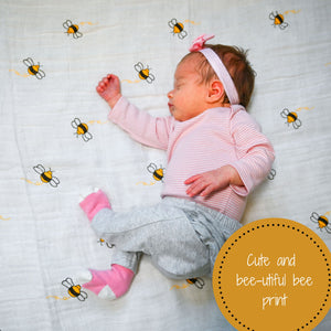 Bee Baby Muslin Swaddle Blanket