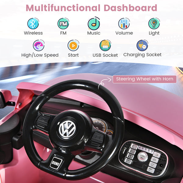 Volkswagen Beetle Kids Electric Ride On Car with Remote Control