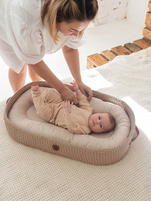 Baby Lounging and Changing Basket XL 3-in-1