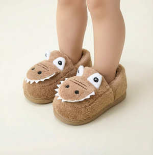 Soft Dino Slippers for Toddlers – Ages 1–6