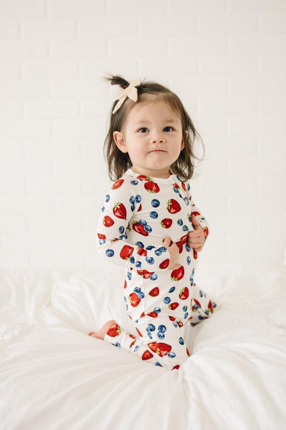 Berry Sweet Bamboo Zippy Romper for babies, featuring soft fabric and a cute design, perfect for comfort and style.