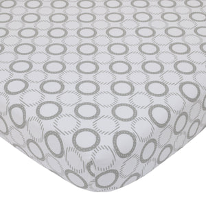 NoJo Dreamer Gray Elephant 8-Piece Nursery Crib Bedding Set