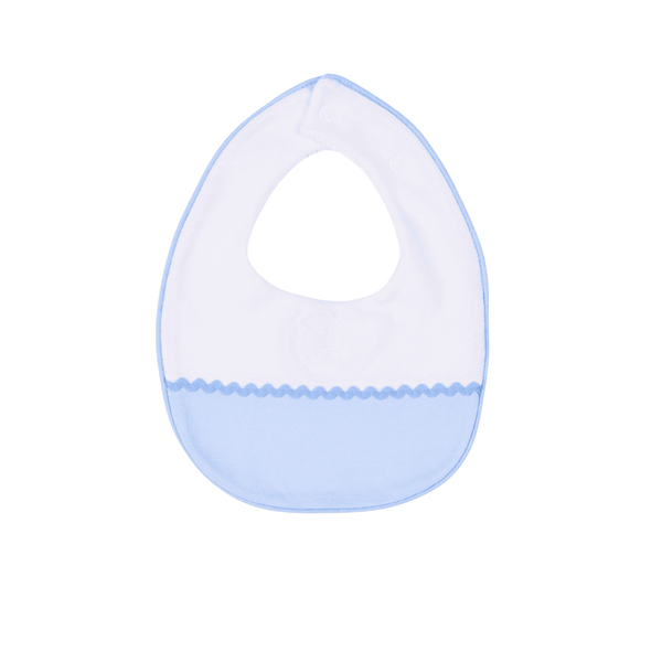 PETIT MARIN | Boys Blue & White Cotton Bib