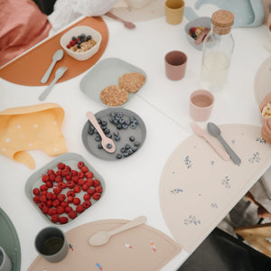 Mushie Silicone Placemat Food-Grade Silicone Soft Colors