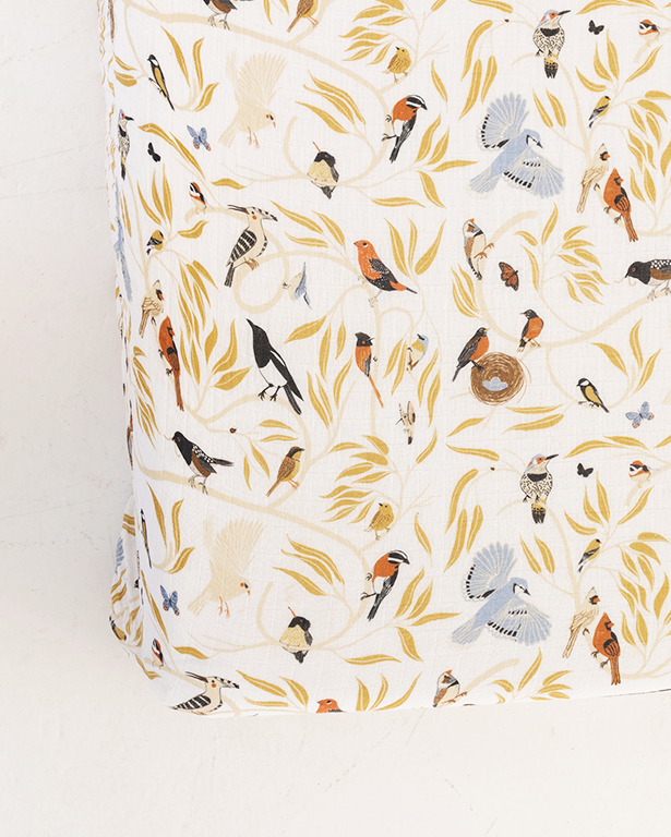 For the Birds Crib Sheet - MOOGCO Baby