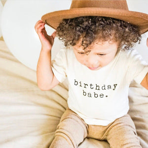Birthday Babe Organic Kids T-shirt