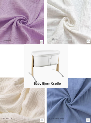 Baby Bjorn Bassinet Cradle Custom Made Fitted Sheet - Organic Cotton Gauze