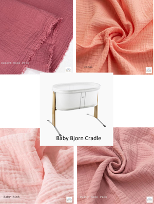 Baby Bjorn Bassinet Cradle Custom Made Fitted Sheet - Organic Cotton Gauze