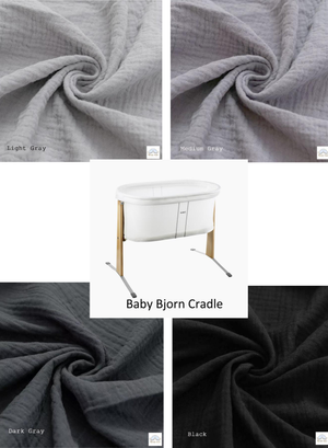 Baby Bjorn Bassinet Cradle Custom Made Fitted Sheet - Organic Cotton Gauze