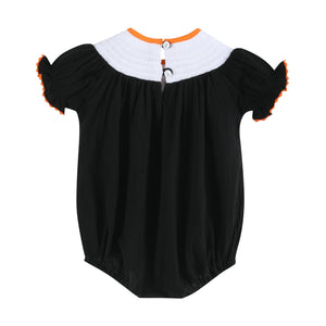 Black and Orange Boo Halloween Romper