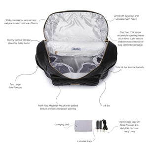 Signature Diaper Bag Ebony Black