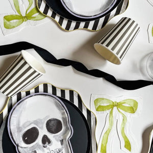 Black & White Striped Cup (12pcs)
