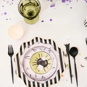 Spooky Cute Halloween Patterned Dessert Plates (12pcs)