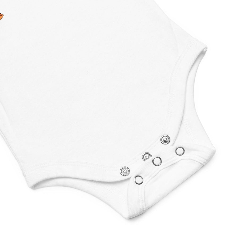 Crab baby short sleeve one piece bodysuit for infants, perfect for playful and comfortable wear.