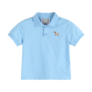 Blue Puppy Golf Polo Shirt