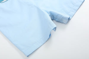 Blue Whale Applique Shortalls