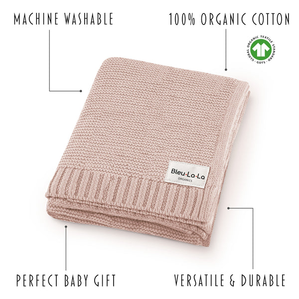 Organic Classic Luxury Knit Baby Swaddle Blanket