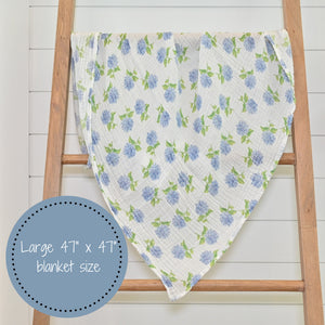 You Had Me At Hydrangea Swaddle Blanket