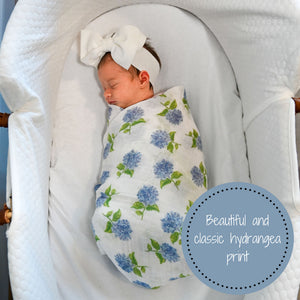 You Had Me At Hydrangea Swaddle Blanket