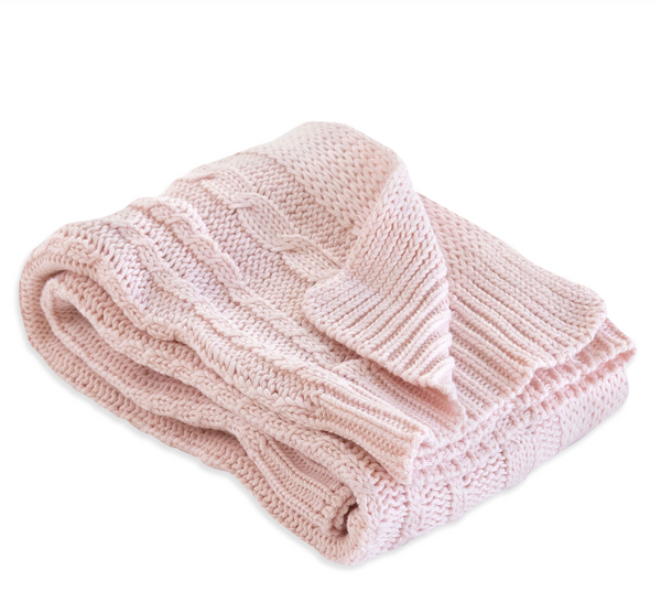 Burt's Bees Baby Cable Knit Sweater Stroller Blanket
