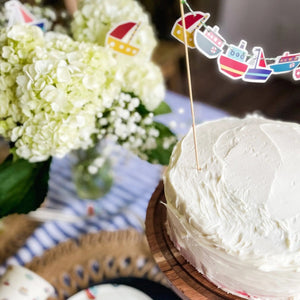 Boat Cake Banner