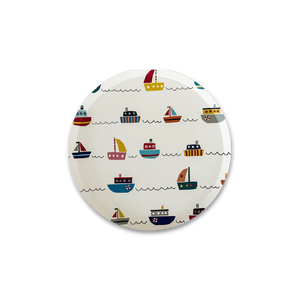 Boat Party Plates (8pcs) – Nautical Disposable Plates 7"