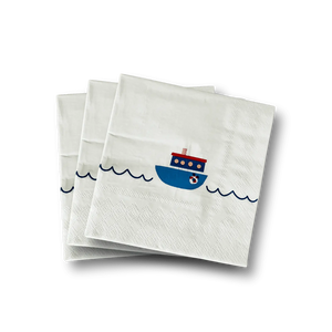 Boat Small Disposable Paper Napkins (16pcs)