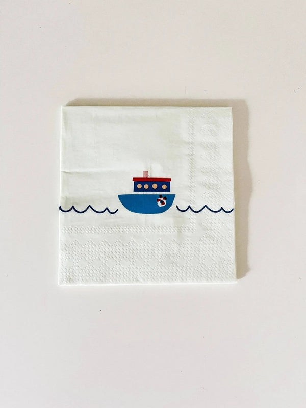 Boat Small Disposable Paper Napkins (16pcs)