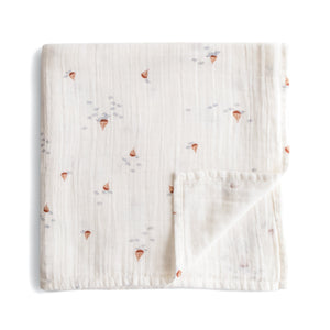Organic Cotton Muslin Swaddle Blanket