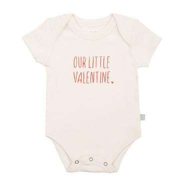 Graphic bodysuit for babies by Little Valentine, perfect for stylish and comfortable everyday wear.