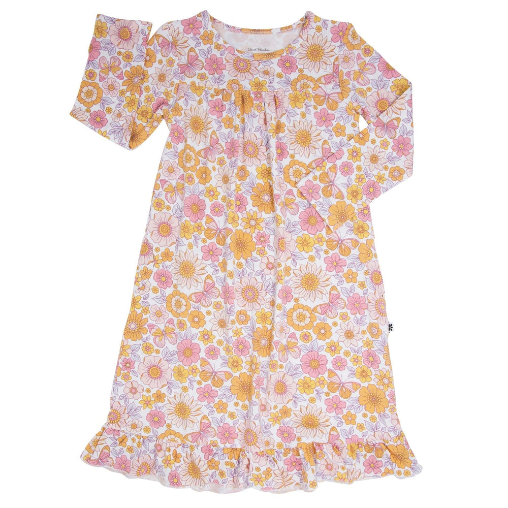 Retro Vintage Flowers Boho Dress