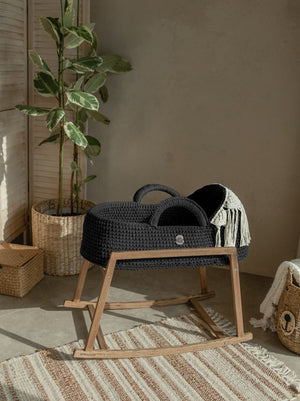 Standard Boho Moses Basket with Macrame Hood