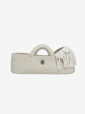 Standard Boho Moses Basket with Macrame Hood