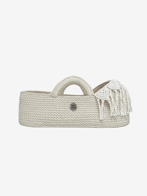 Standard Boho Moses Basket with Macrame Hood